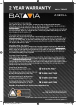 Предварительный просмотр 31 страницы Batavia 4GRILL 7062425 Operating Instructions Manual