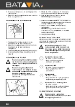 Предварительный просмотр 40 страницы Batavia 7050560 Translation Of The Original Instructions