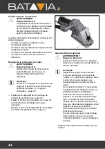 Предварительный просмотр 44 страницы Batavia 7060765 Operating Instructions Manual