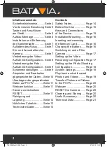 Preview for 2 page of Batavia 7061309 Operating Instructions Manual