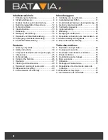 Preview for 2 page of Batavia BT-CS006 Operating Instructions Manual