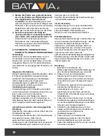 Предварительный просмотр 10 страницы Batavia BT-CS006 Operating Instructions Manual