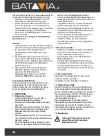 Предварительный просмотр 14 страницы Batavia BT-CS006 Operating Instructions Manual