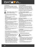 Предварительный просмотр 28 страницы Batavia BT-CS006 Operating Instructions Manual