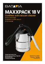 Batavia ?MAXXPACK 18?V Operating Instructions Manual preview