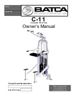 Предварительный просмотр 1 страницы Batca C-11 Owner'S Manual