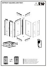 Preview for 4 page of BATH DELUXE DETROIT SQUARE LOW TRAY Installation Manual