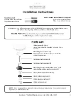 Preview for 3 page of Bath Royale MasterSuite BR283 Round Installation Instructions Manual