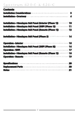 Preview for 2 page of Bathology Spectrum 620-C Installation And Operation Manual