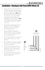 Preview for 11 page of Bathology Spectrum 620-C Installation And Operation Manual