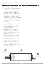 Preview for 12 page of Bathology Spectrum 620-C Installation And Operation Manual