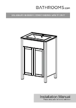 BATHROOMS.COM SALISBURY 600MM FLOORSTANDING VANITY UNIT Installation Manual предпросмотр