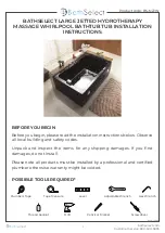 Предварительный просмотр 1 страницы BATHSELECT BS-N2JW Installation Instructions