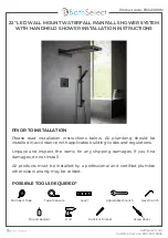 BATHSELECT BS145009N Installation Instructions Manual предпросмотр