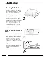 Предварительный просмотр 8 страницы bathstore Comfort Cushion User Instructions