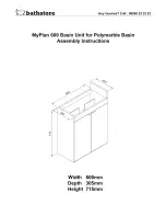 Предварительный просмотр 1 страницы bathstore myplan 600 Assembly Instructions Manual