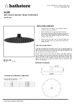 bathstore NOIR 300 Quick Start Manual предпросмотр