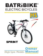 Предварительный просмотр 1 страницы Batribike BBS Sprint Owner'S Manual