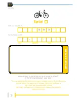 Предварительный просмотр 2 страницы Batribike BBS Sprint Owner'S Manual