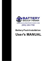 Battery Backup Power BBP-AR-1000-PSW-ONL-EBP-6B User Manual предпросмотр