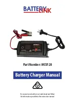 Предварительный просмотр 1 страницы BATTERY LINK MCU120 Manual