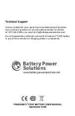 Preview for 20 page of Battery Power Solutions Freedom V2 User Manual