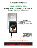 Preview for 1 page of Batteryminder Plus 12106 Instruction Manual