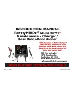 BatteryMINDer BatteryMINDer 36271 Instruction Manual preview