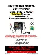 BatteryMINDer E12248-AA-S2 Instruction Manual preview