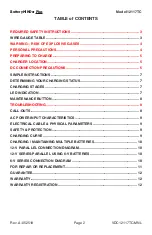 Preview for 2 page of BatteryMINDer Plus 12117TC Instruction Manual