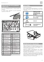 Preview for 38 page of Battipav Queen 180 Operating Instructions Manual