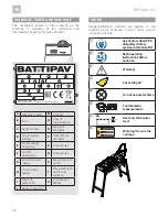 Preview for 10 page of Battipav VIP 845 Operating Instructions Manual