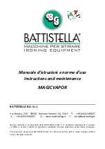 battistella MAGICVAPOR Instruction And Maintenance preview