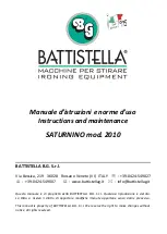 battistella SATURNINO 2010 Instruction And Maintenance preview