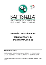 battistella SATURNO MAX L.24 Instruction And Maintenance preview