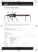 Предварительный просмотр 1 страницы baty CALMASTER Instructions