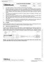 Preview for 6 page of Baudouin C2002 ELECTRONIC GOVERNOR Use & Maintenance Manual