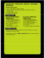 Preview for 2 page of BaudTec TW263R4 Quick Installation Manual