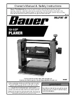 Bauer 1621e-b Owner'S Manual preview