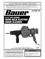 Bauer 1724E-B Owner'S Manual & Safety Instructions preview