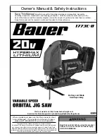 Bauer 1773C-B Owner'S Manual & Safety Instructions предпросмотр