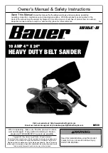 Bauer 1816E-B Owner'S Manual & Safety Instructions preview