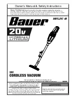 Bauer 1852C-B Owner'S Manual & Safety Instructions предпросмотр