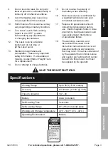 Preview for 3 page of Bauer 20202L-B Owner'S Manual & Safety Instructions