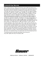 Preview for 8 page of Bauer 20202L-B Owner'S Manual & Safety Instructions