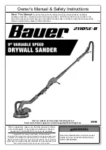 Preview for 1 page of Bauer 21105E-B Owner'S Manual & Safety Instructions