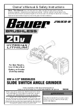 Bauer 2161CR-B Owner'S Manual & Safety Instructions preview