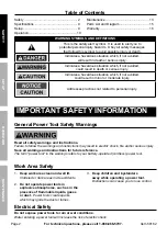 Предварительный просмотр 2 страницы Bauer 21681-B Owner'S Manual & Safety Instructions