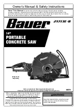 Bauer 21713E-B Owner'S Manual & Safety Instructions preview