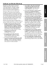 Preview for 5 page of Bauer 2269C-B Owner'S Manual & Safety Instructions